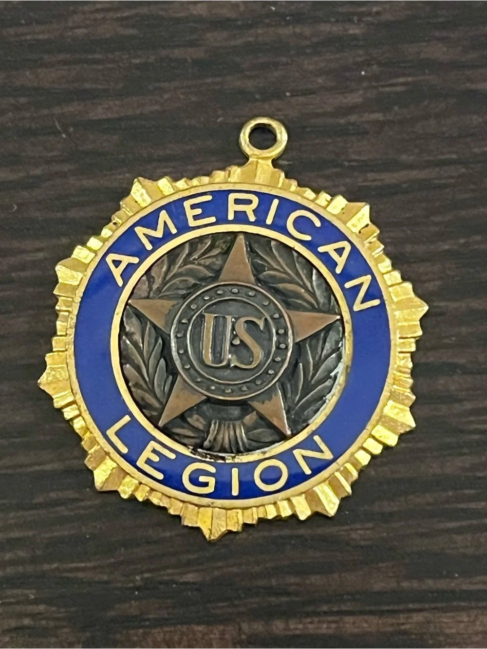 Vintage American Legion Past Commander Medal Bastian Bros Pat 1919